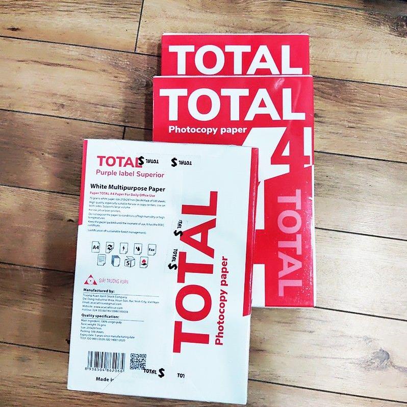 Giấy A4 TOTAL định lượng 70gsm 500 tờ