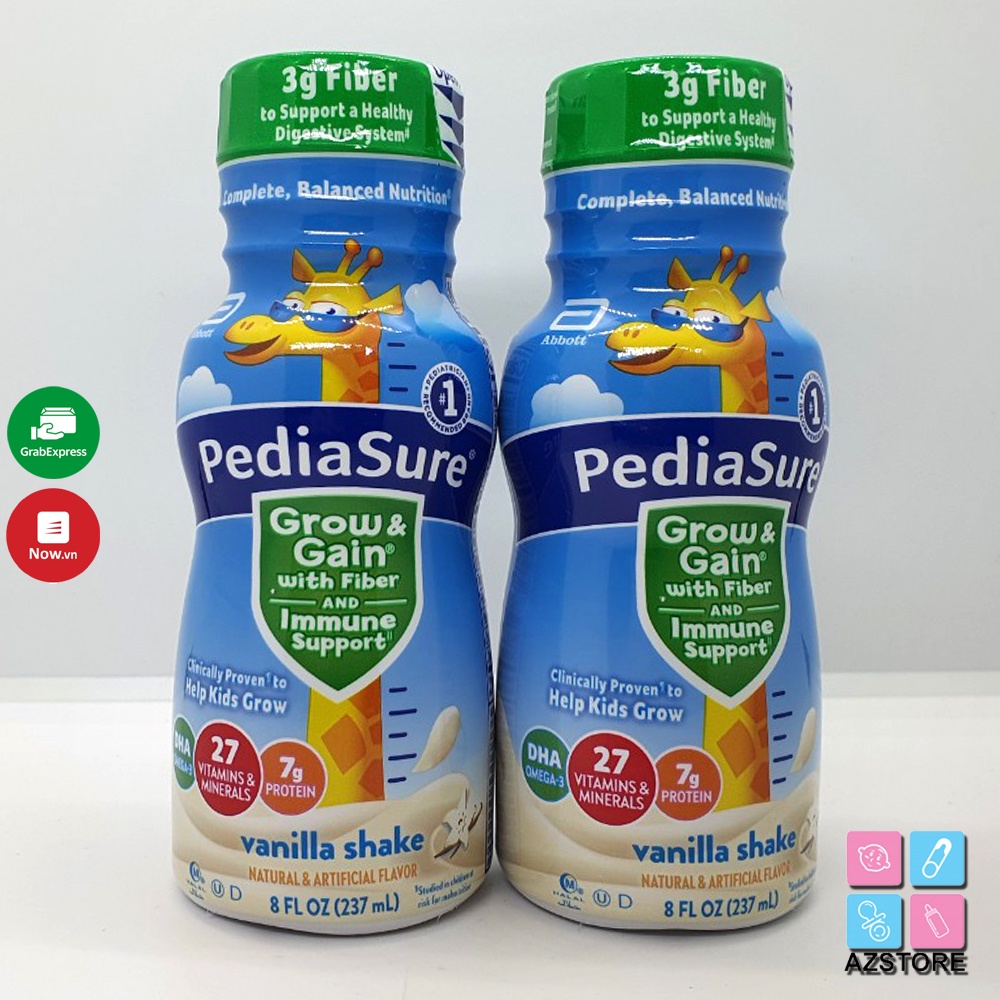 Sữa nước Pediasure Grow&gain dành cho bé còi biếng ăn - 237ml: Mỹ (thùng 24 chai)