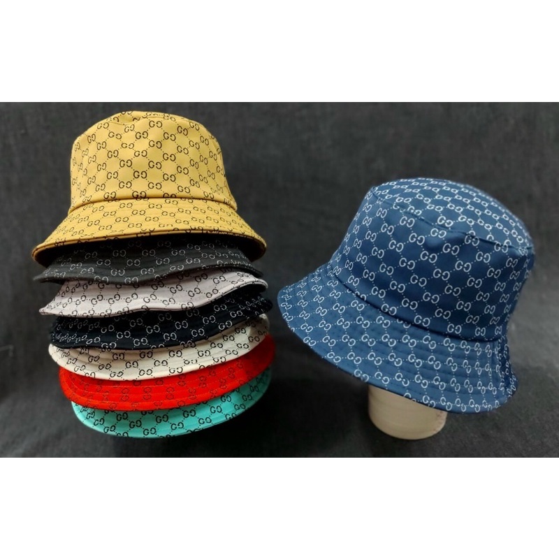 Mũ vành - Nón Tai bèo họa tiết gg trơn xịn xò màu nổi phong cách ulzzang hàn quốc nam nữ thời trang xịn