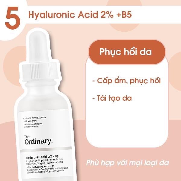 TINH CHẤT CẤP NƯỚC VÀ PHỤC HỒI DA - THE ORDINARY HYALURONIC ACID 2% + B5 30ML | BigBuy360 - bigbuy360.vn