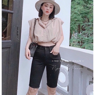 Quần Ngố Kaki co giãn Trắng/ Đen đủ size