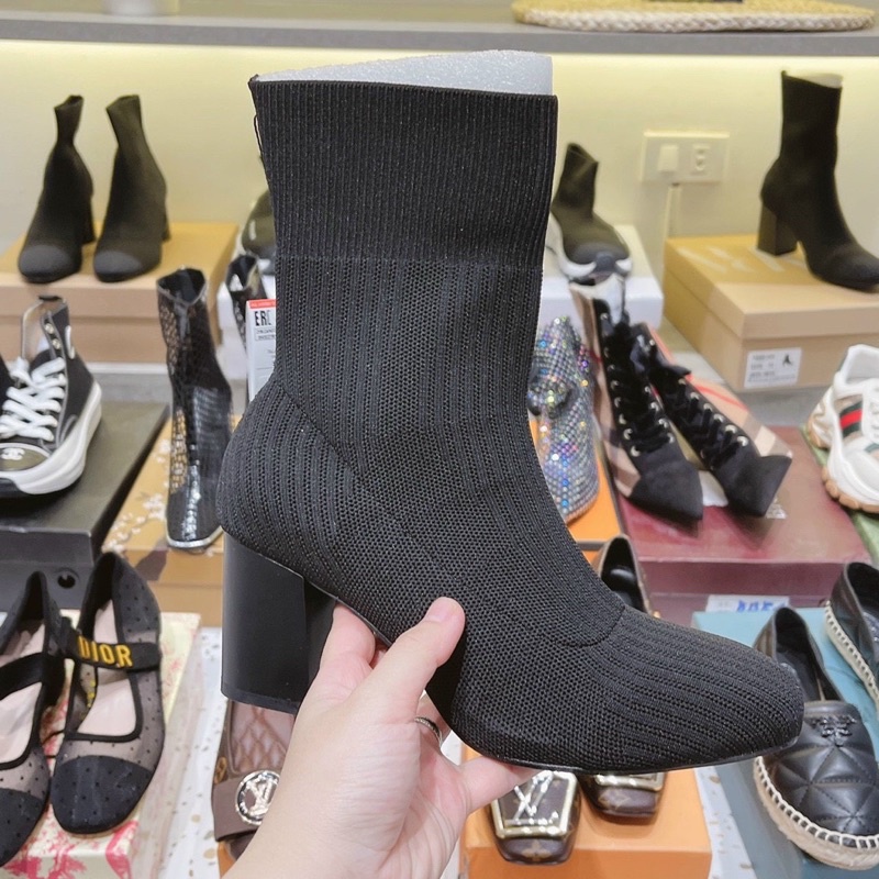 Boot cao gót len zara qccc 7p fullbox