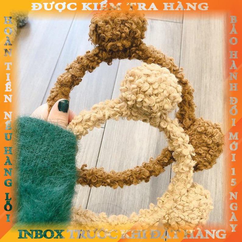 Bờm tóc tai gấu dạng bông siêu dễ thương vuongha