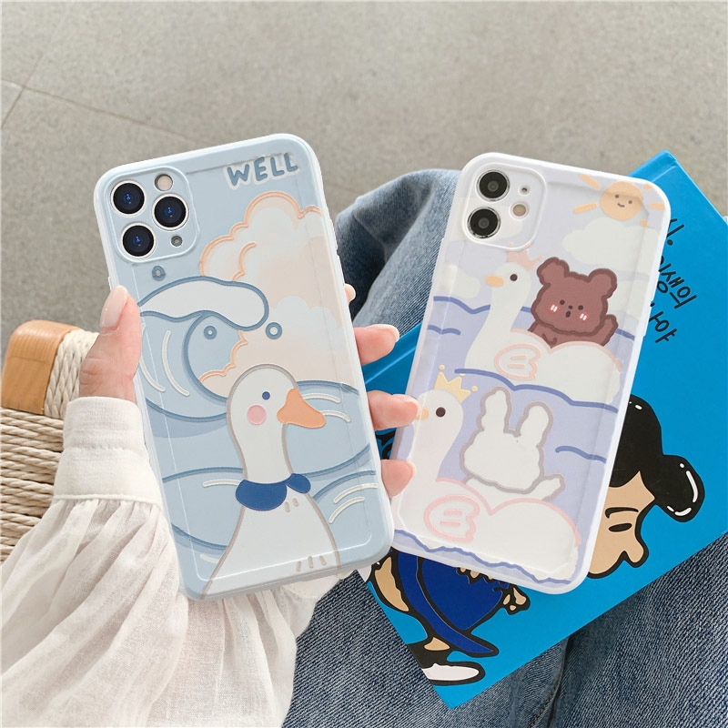 Ốp lưng iphone imd gấu thỏ vịt 5/5s/6/6plus/6s/6splus/7/7plus/8/8plus/x/xr/xs/11/12/pro/max/plus/promax - Awifi U2-10 | BigBuy360 - bigbuy360.vn