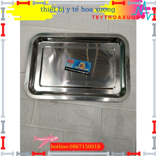 [FREESHIP] Khay Inox Chữ Nhật Đúc Các Cỡ