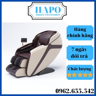 Ghế massage trị liệu toàn thân, máy mát-xa cao cấp, trục SL, bi lăn silicon di chuyển linh hoạt, loa bluetooth