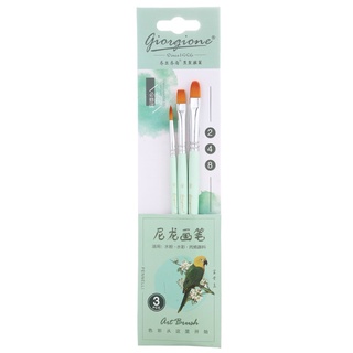 Bộ cọ vẽ giorgione 3 món | Cọ vẽ màu nước, cọ vẽ màu acrylic | Bút lông | Cọ lông vẽ cơ bản