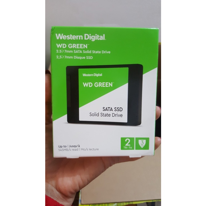 Ổ cứng SSD WD Green 2.5&quot; SATA - 2TB - Bảo hành 36 tháng