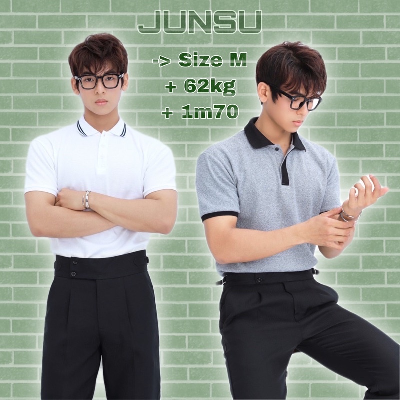 Quần tây Sidetab nam cạp cao dáng Baggy ống rộng vải Cotton Hàn co dãn cao cấp lưng cao 5cm Premium thời trang JUNSU