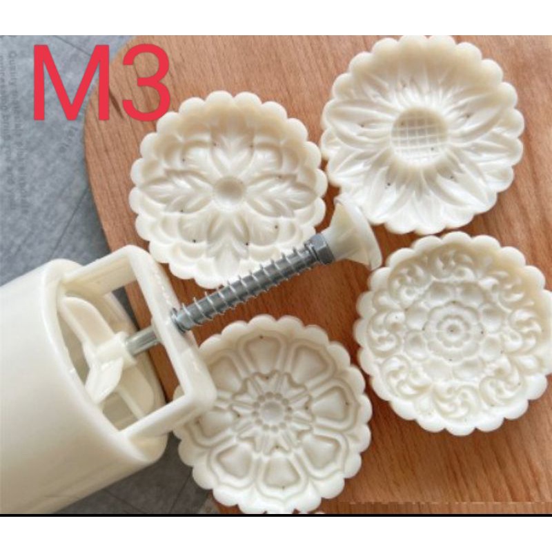 Khuôn trung thu lò xo mẫu mới tròn M3