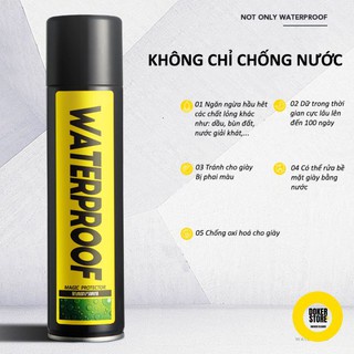 Combo Bộ kit vệ sinh giày Sneaker Cleaning 150ml xịt chống nước Waterproof 300ml và 12 khăn lau giày Quick Wipes