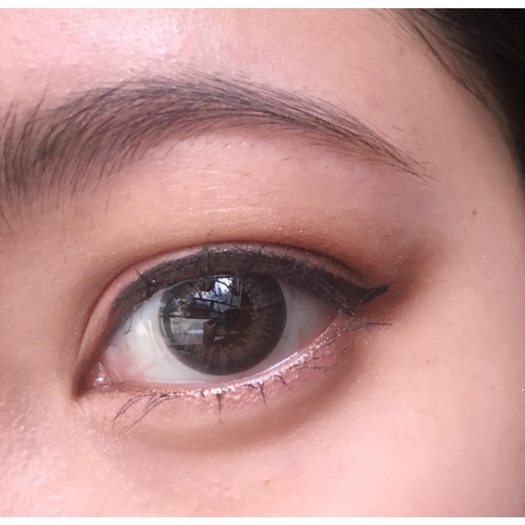 Kính Áp Tròng Hera Xám Nâu Ấm 0 - 6 Độ WARM PEWTER Nhập Khẩu Hàn Quốc Lens Cận 1 Ngày