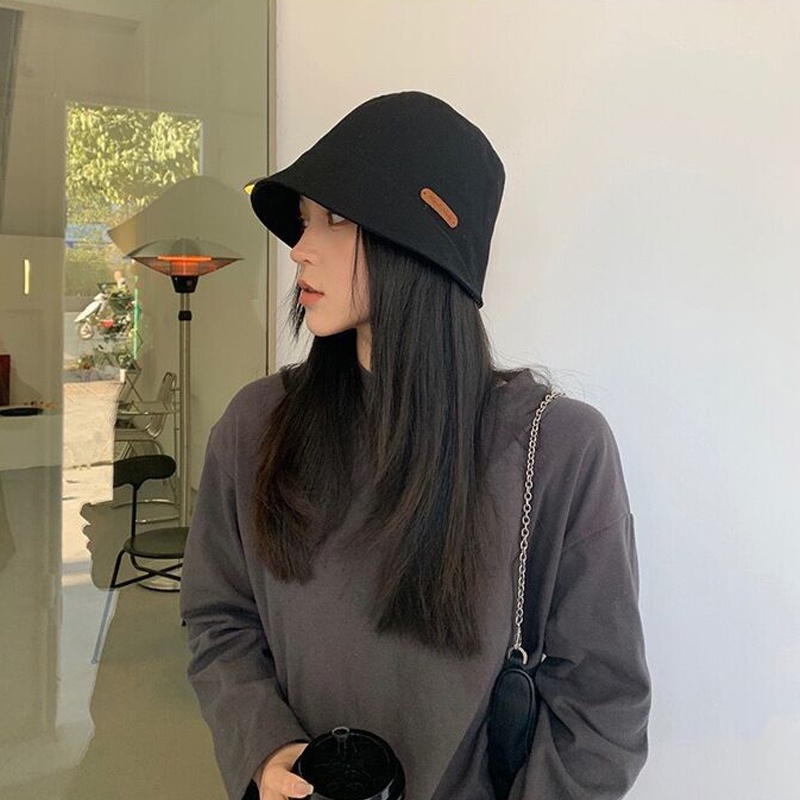 Mũ bucket kaki trơn handmade