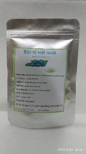 Bột vị pha trà sữa việt quất 250g | BigBuy360 - bigbuy360.vn