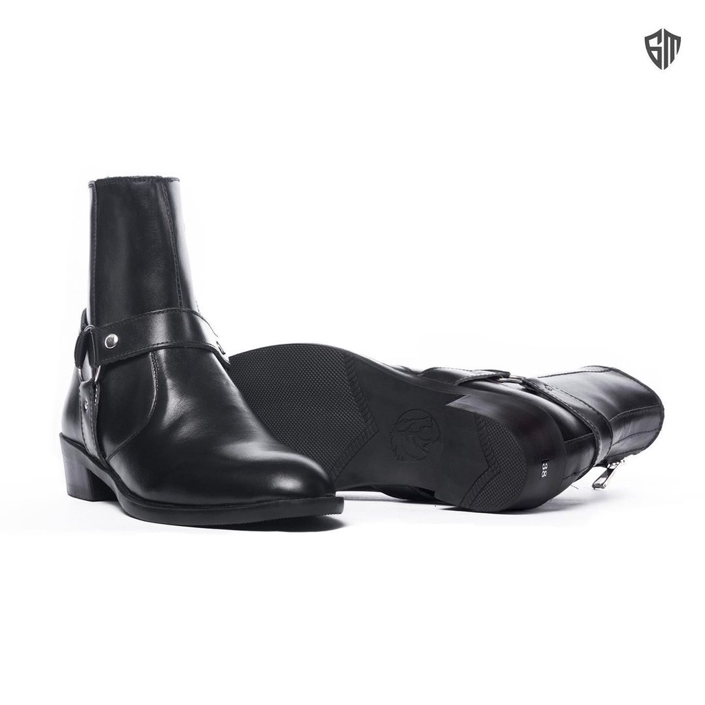 Giày Harness Boot chất liệu da bò nguyên tấm đế cao su đúc | BigBuy360 - bigbuy360.vn