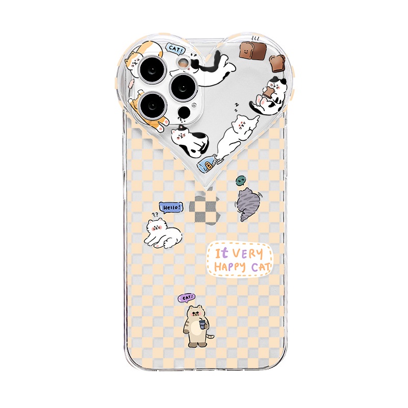 Ốp lưng iphone ốp Điện Thoại Trong Suốt In Hình Mèo Hoạt Hình Cho iPhone 14 13 12 11 PROMAX XS XR XSMAX SE2020 6 7 8PLUS
