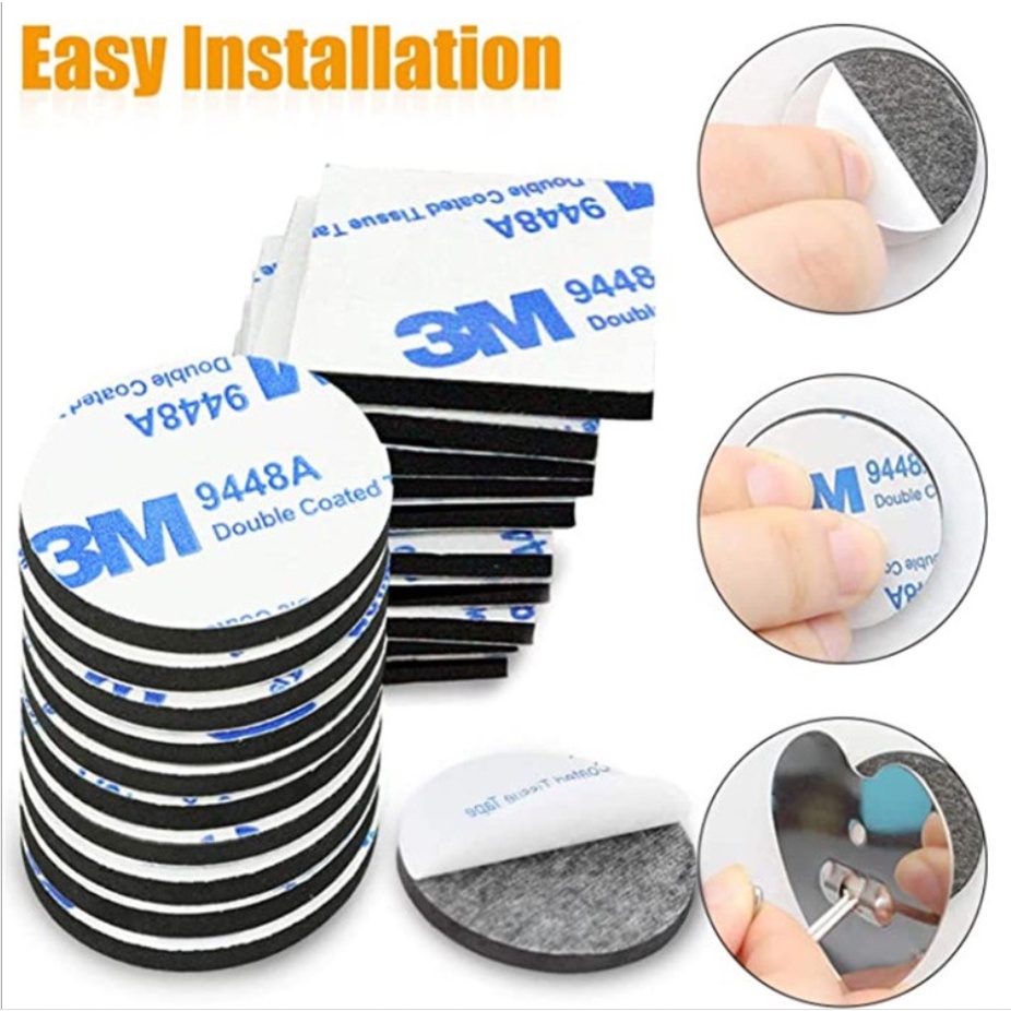 Set 10 cuộn băng keo hai mặt 3M màu trắng