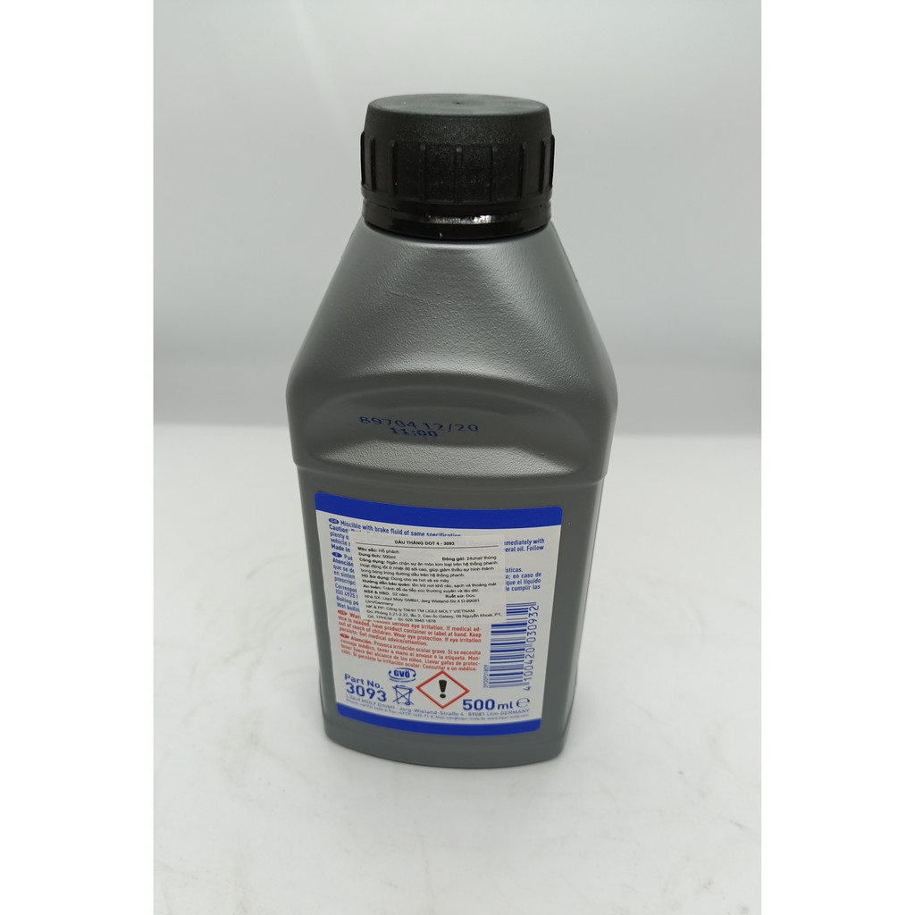 Dầu thắng DOT 4 Liqui Moly, dầu thắng cao cấp 500ml DOT4