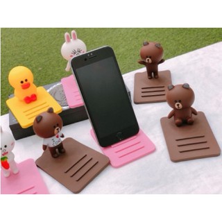 Giá đỡ Điện Thoại  Xoay 360 Độ Hình Gấu Brown Thỏ Cony Vịt Sandy