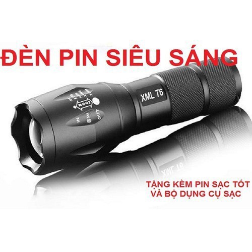 Đèn pin siêu sáng XML-T6 - A100(LOẠI TỐT)