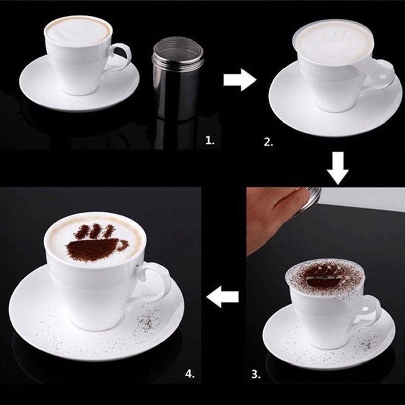 1 Khuôn Rắc Bột Trang Trí Cà Phê