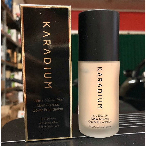 [Hàng Chính Hãng] Kem Nền Lọ Che Phủ Cao Karadium Tông Tự Nhiên Like A Movie Star Cover Foundation SPF30 PA++ #21 | BigBuy360 - bigbuy360.vn