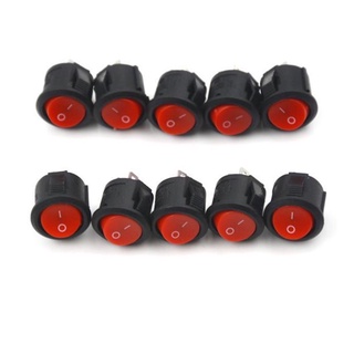Công tắc tròn 2 chân on-off 16mm 3a / 250v lỗ khoan 12mm