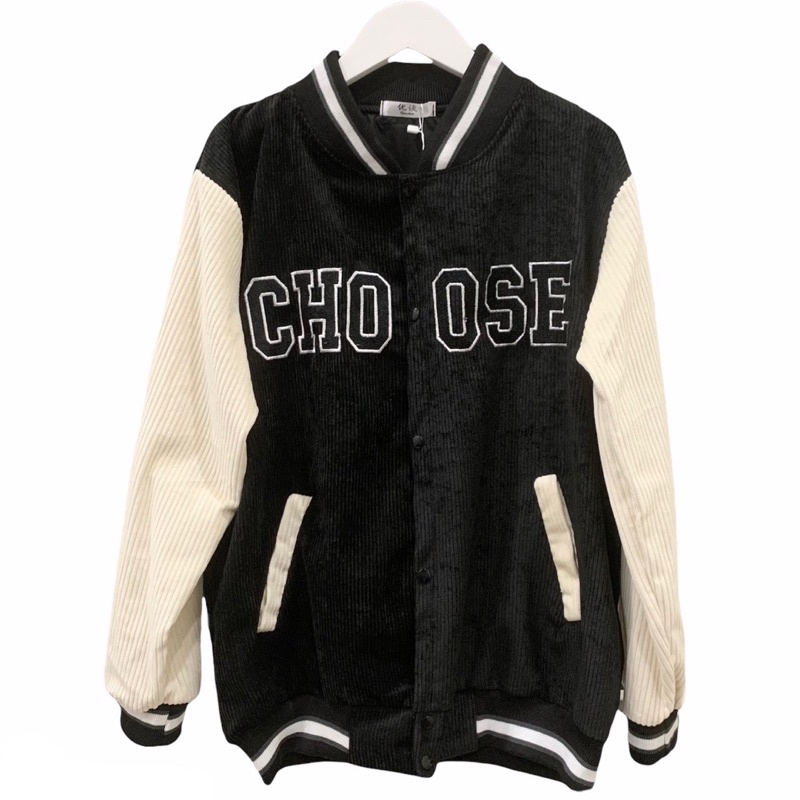 Áo bomber nữ nhung tăm CHOOSE đủ size - Áo khoác mùa đông nữ đẹp HABII AB01 | BigBuy360 - bigbuy360.vn