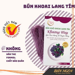 Bún khô khoai lang tím - hỏa tốc - bún sạch bún ngon hộp 300g