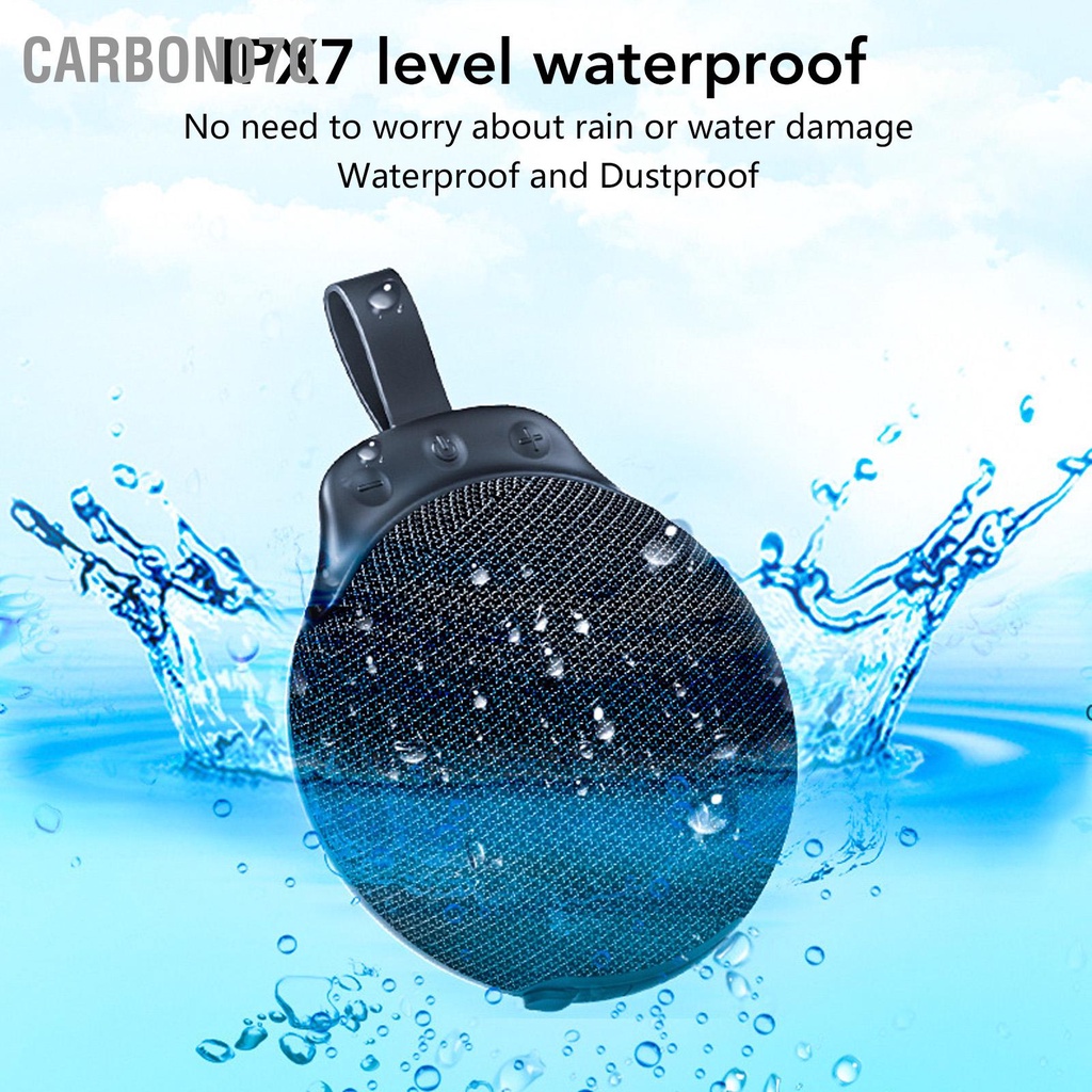 [Hàng HOT] Loa Bluetooth MINI Không Dây IPX7 Chống Thấm Nước Tiện Dụng Mang Theo Du Lịch / Dã Ngoại【Carbon070】