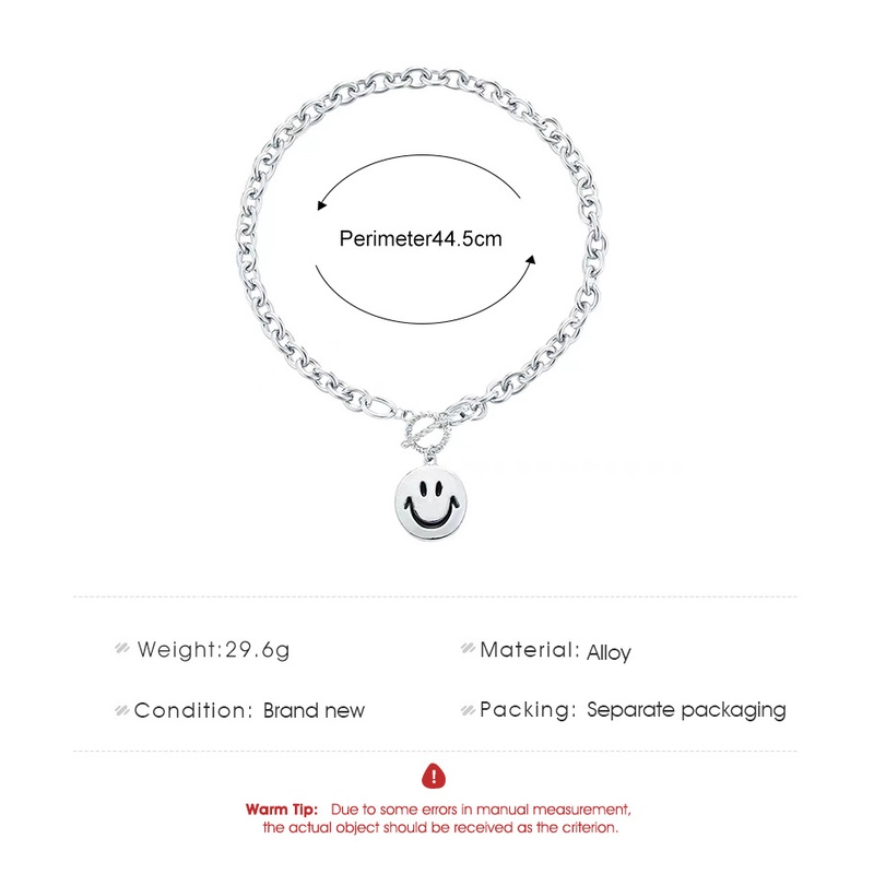 Vòng cổ mặt hình mặt cười phong cách hip hop độc đáo cho nữ