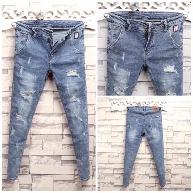 Quần Jean Nam Mẫu Mới Màu Đen Rách Xước Quần Bò Đẹp Giá Rẻ, ali 64 | BigBuy360 - bigbuy360.vn
