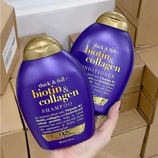 Dầu Gội, Dầu Xả Ogx Beauty Biotin & Collagen 385ml