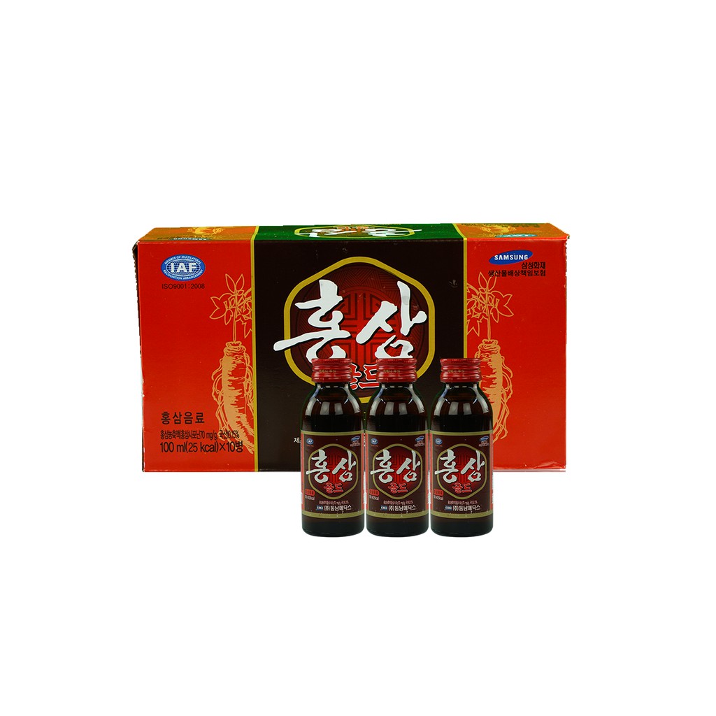 Nước hồng sâm Hàn Quốc hộp 10 Chai X 100ml vị sâm cực ngon ai uống cũng được tăng sức đề kháng hàng ngày bồi bổ sức khỏe | BigBuy360 - bigbuy360.vn