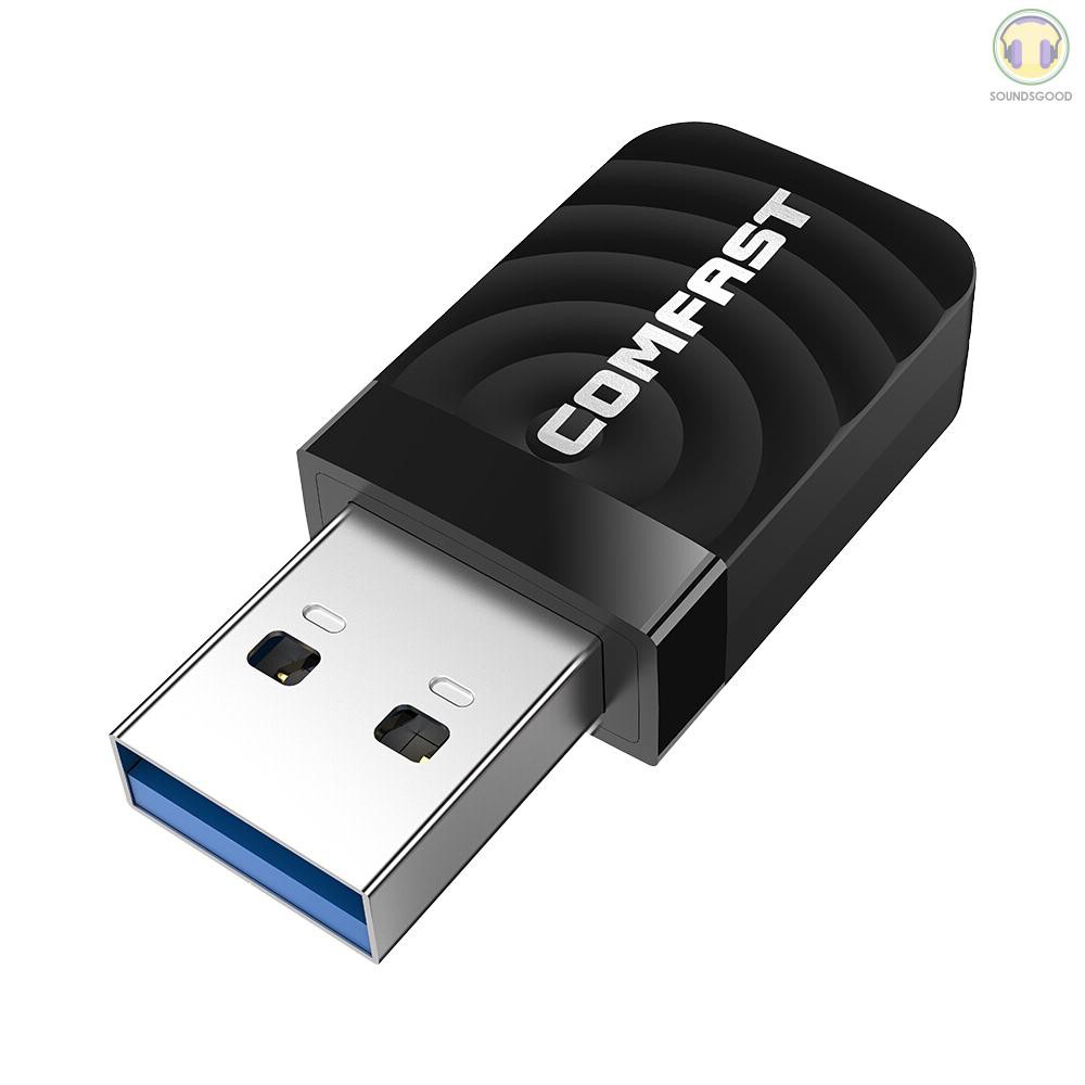 USB thu phát sóng wifi Comfast Cf-812Ac 2.4g 5.8ghz