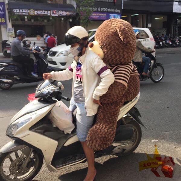 [Mã SRBACK010912 hoàn 20K xu đơn 50K] Gấu Bông Teddy 1m8 To, Thú Nhồi Bông Cute Khổng Lồ Giá Siêu Rẻ Chiều Cao Thật