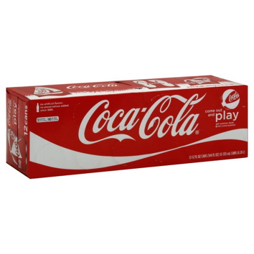 Coca Cola Mỹ Original Flavor Vị Coca Tự Nhiên No Cafein Siêu Ngon (355mlx12) - thùng 12 lon
