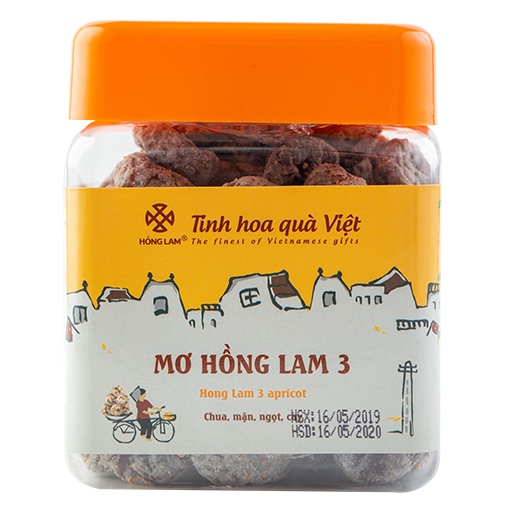 Ô mai  Mơ Hồng Lam 3 - Vị chua cay mặn mgọt - Hộp Gói