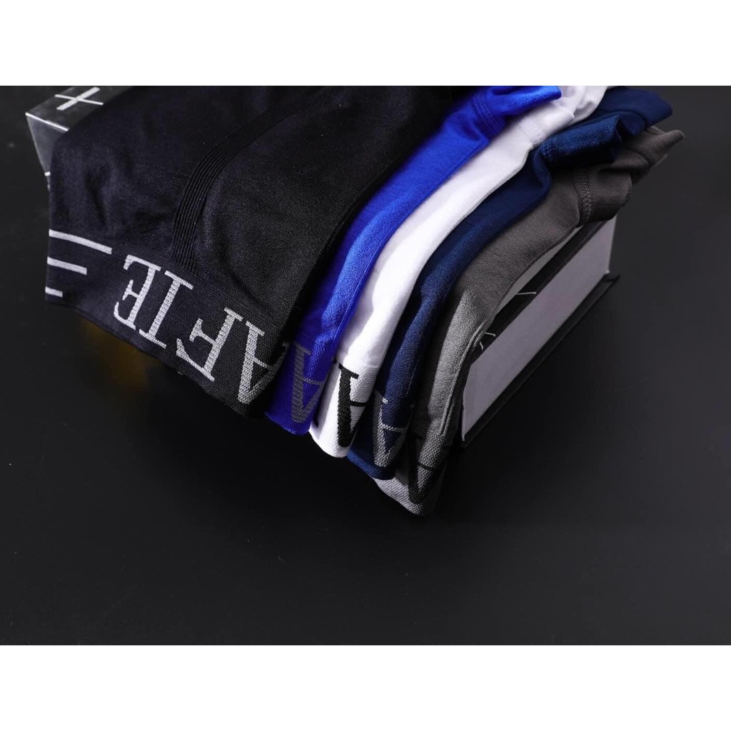 Combo gồm 04 quần lót cao cấp boxer Munafie co giãn xuất Nhật