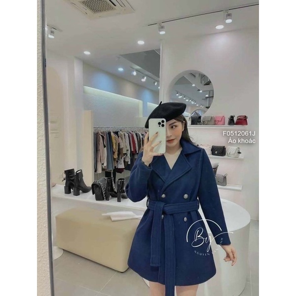 Áo khoác dạ cổ vest form dài!