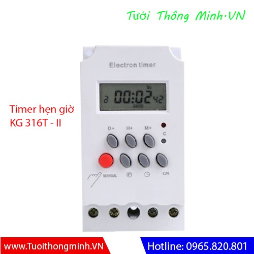 Công tắc hẹn giờ công suất lớn 17 chương trình 220V- 25A