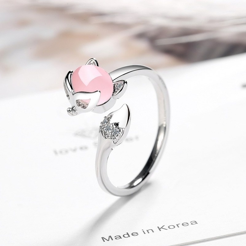 Nhẫn Mạ Bạc Đính Đá Mã Não Thời Trang