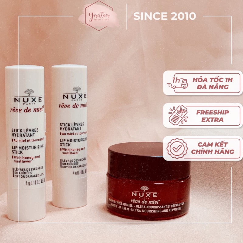 [NEW] SON DƯỠNG NUXE REVE DE MIEL LIP BALM CHÍNH HÃNG