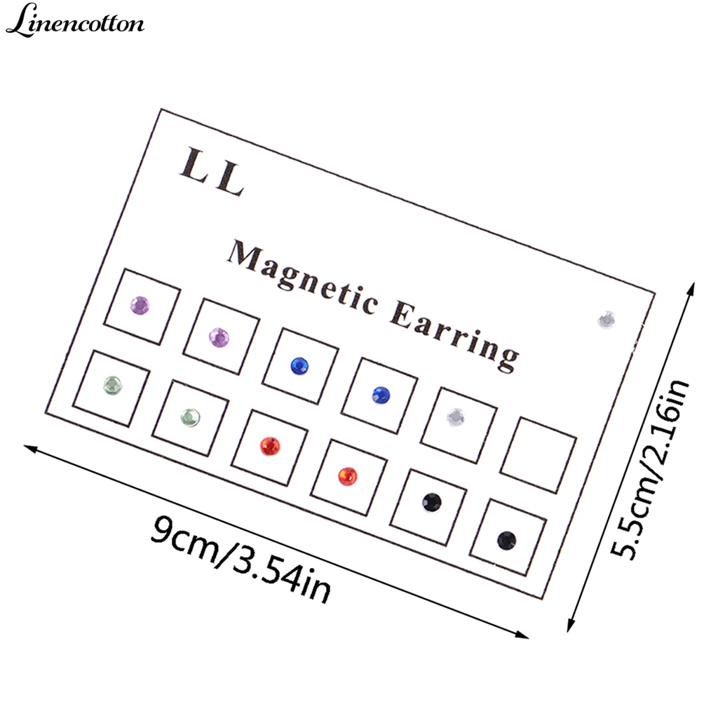 Khuyên Tai Giả Xỏ Sụn Nam Châm Chất Liệu Cotton Lanh