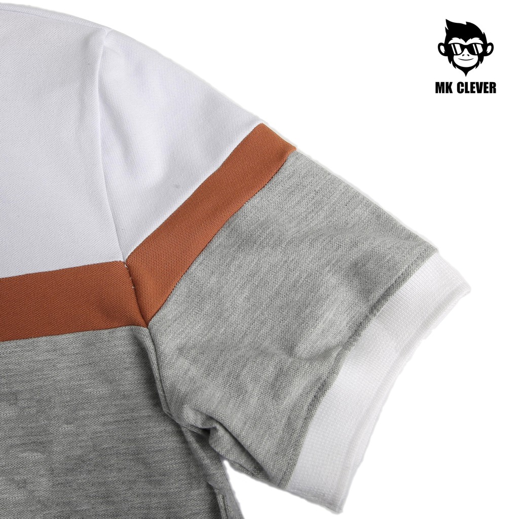 [Mã FAMALLT5 giảm 15% đơn 150K] Áo thun nam Polo có cổ phối màu sọc ngang MK CLEVER | BigBuy360 - bigbuy360.vn