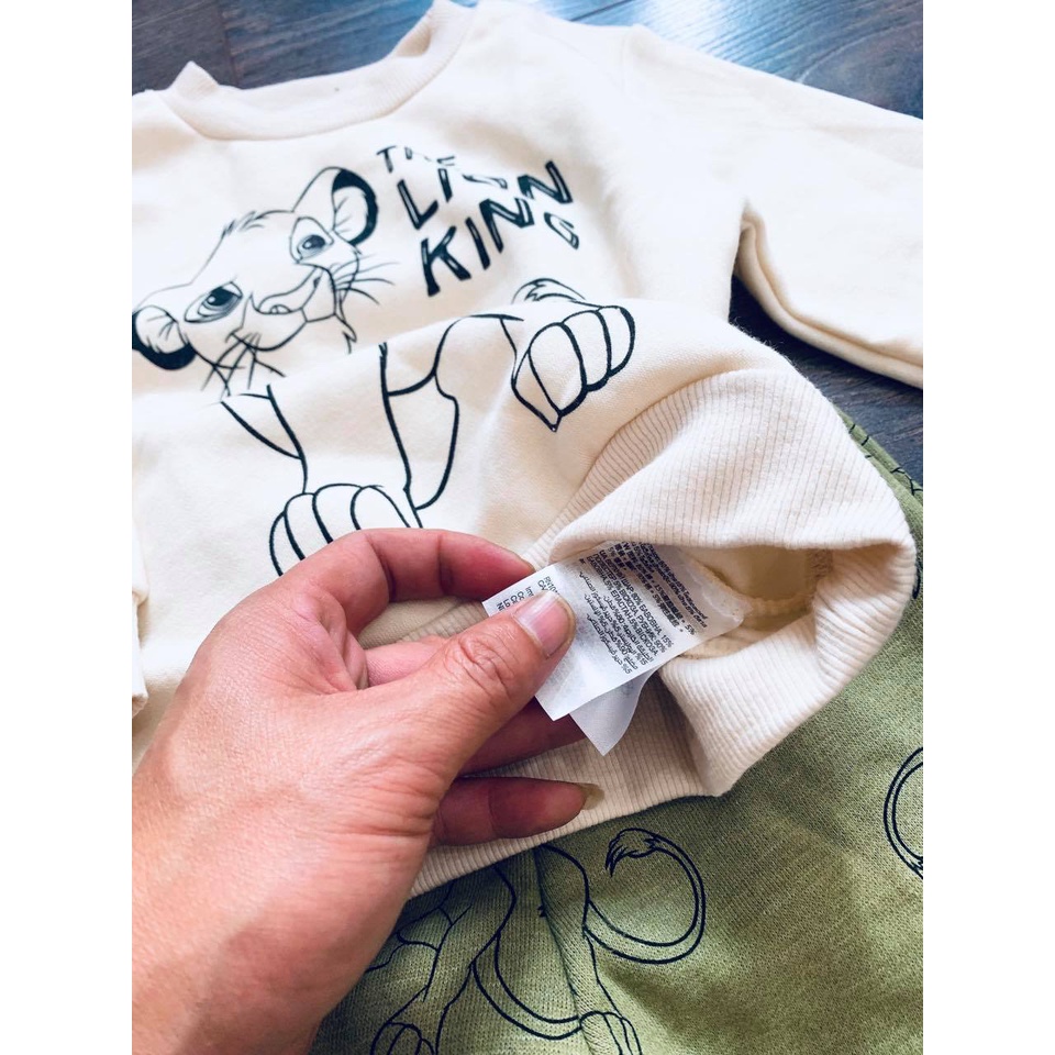 Bộ lót nỉ h.m xuất dư dày dặn siêu ấm cho bé