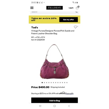 Túi Tod's Authentic da thật đeo vai