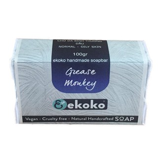 [CHÍNH HÃNG] Xà phòng than hoạt tính Greasy Mokey 100g