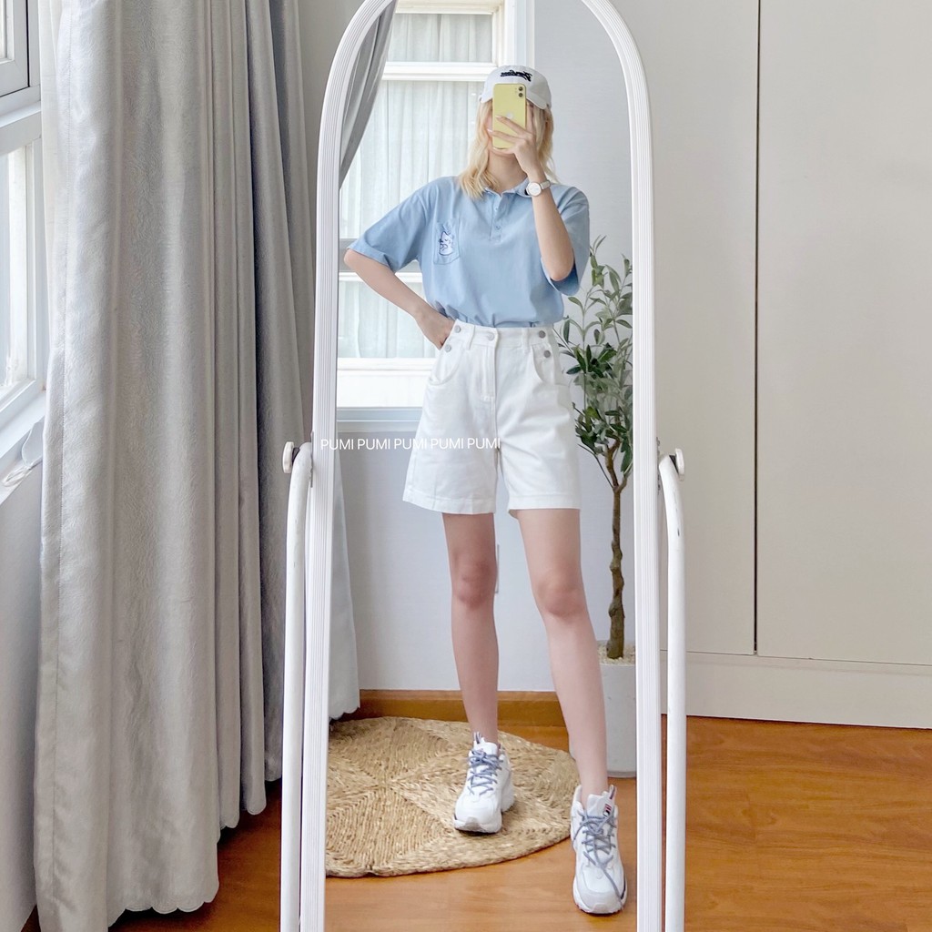 Quần shorts jeans 3 màu Pumi 3 size nhiều lựa chọn