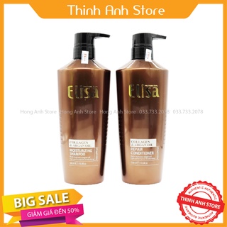 Bộ Dầu Gội Và Dầu Xả Dưỡng Sinh Phục Hồi Siêu Mềm Mượt Elisa Argan[thinhpipi]